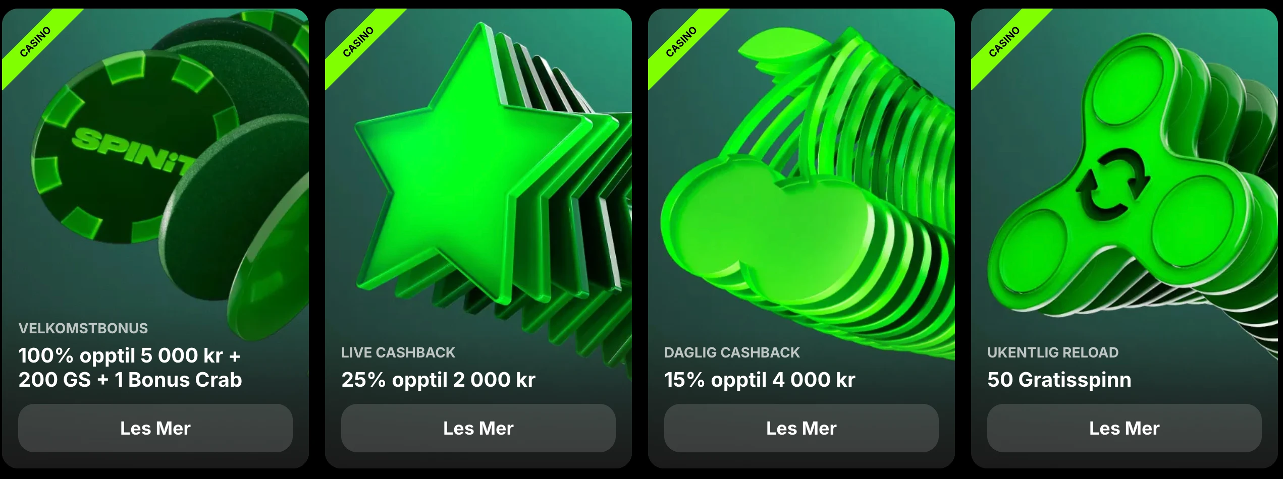 Spinit bonus og kampanjer